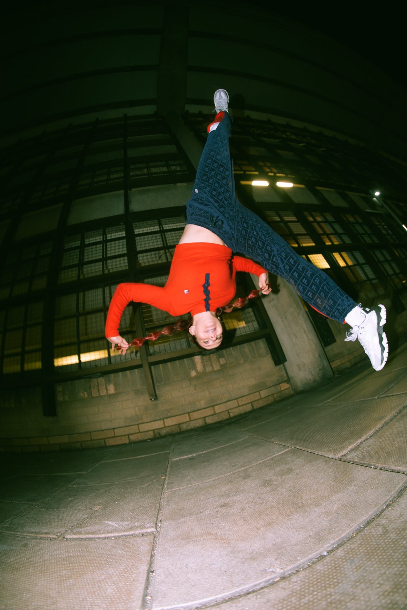 Athlete performing for brand campaign