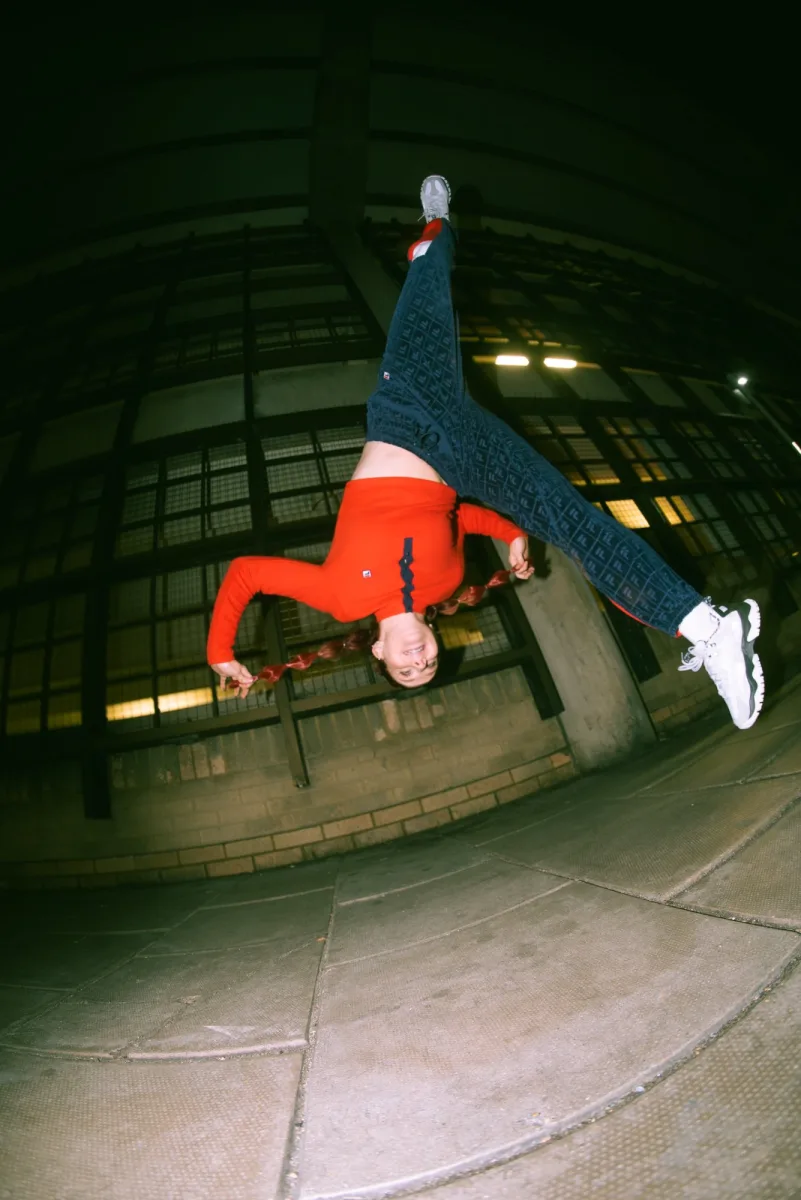 Athlete performing for brand campaign